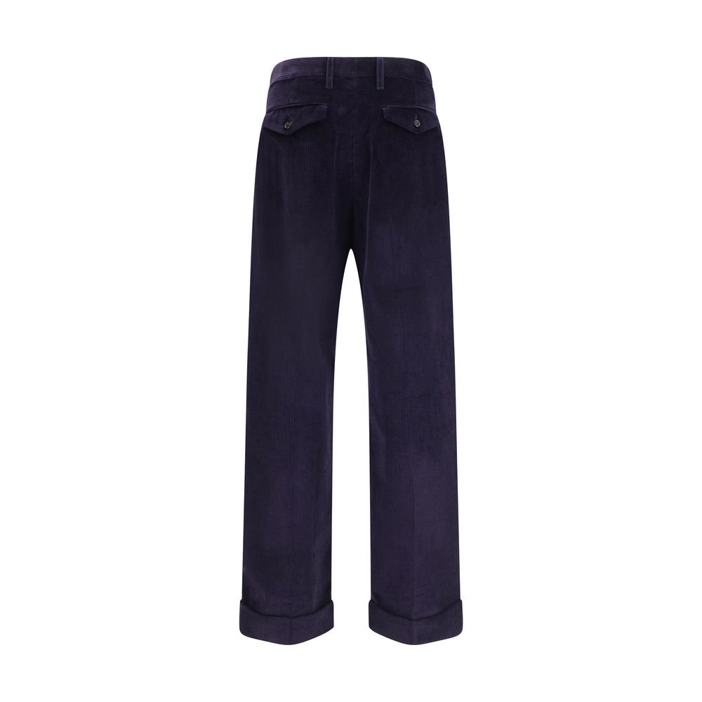 Burberry Blue Cotton Pants - Image 2