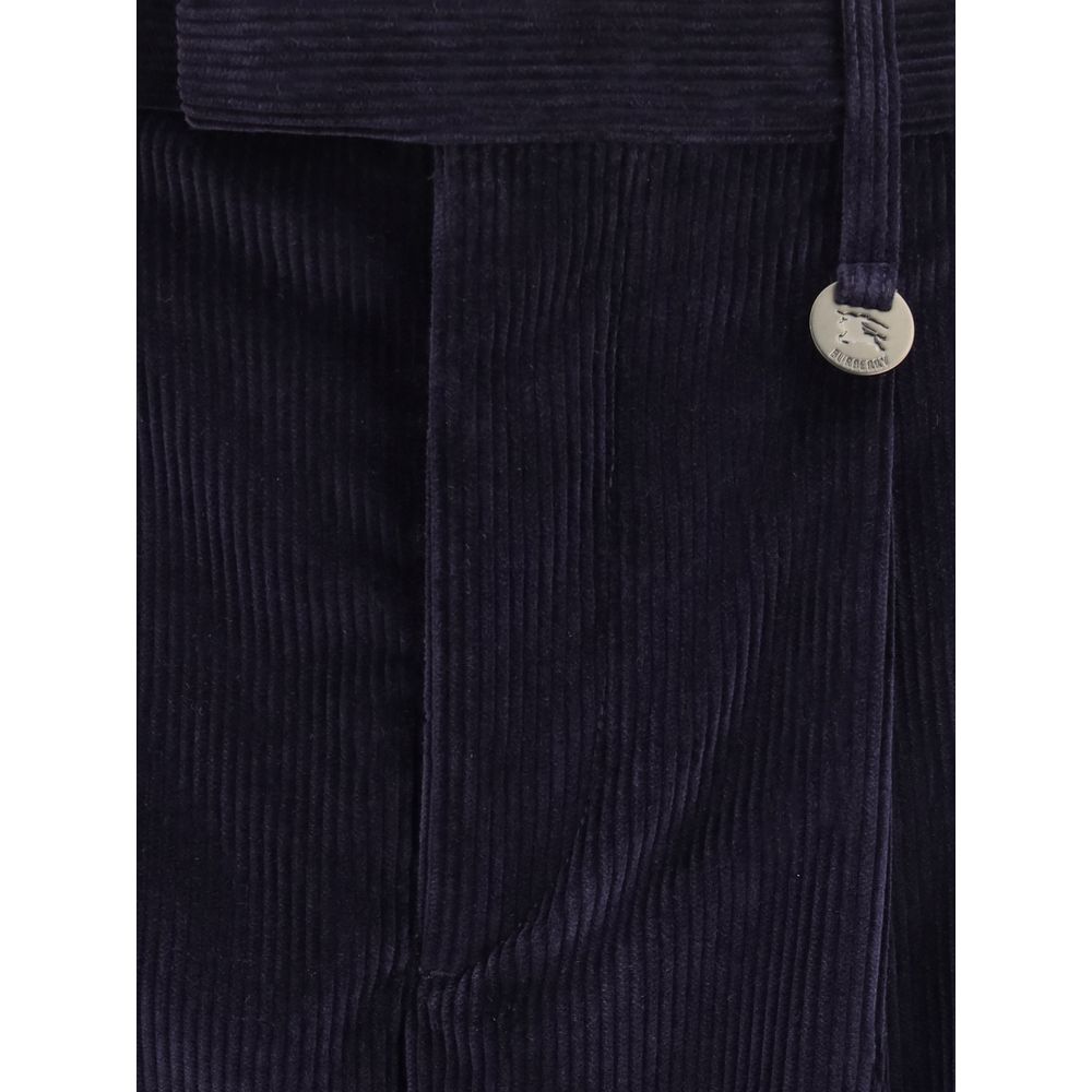 Burberry Blue Cotton Pants - Image 3