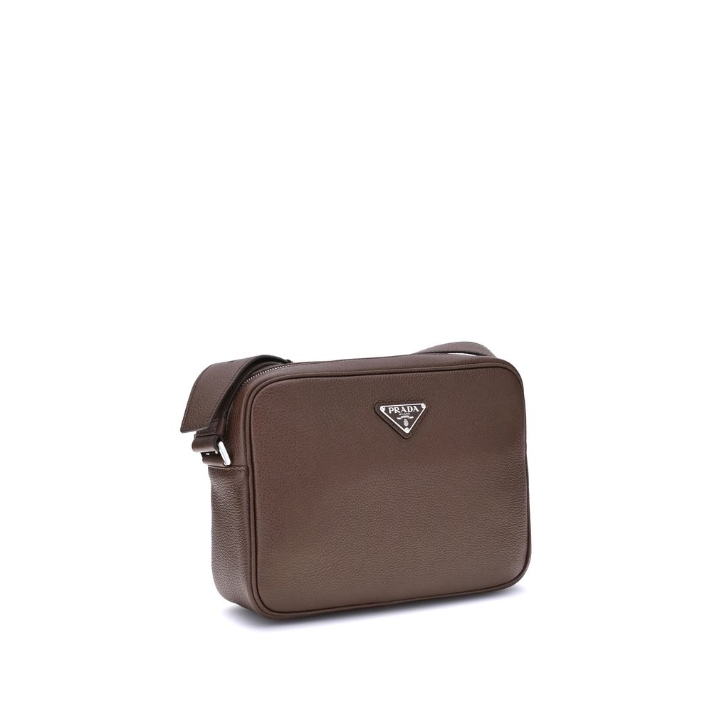 Prada Brown Calf Leather Bos Taurus Shoulder Bag - Image 2