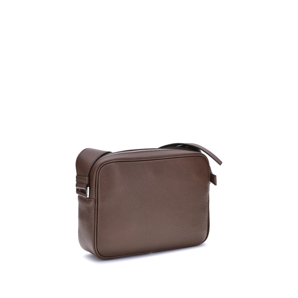 Prada Brown Calf Leather Bos Taurus Shoulder Bag - Image 3