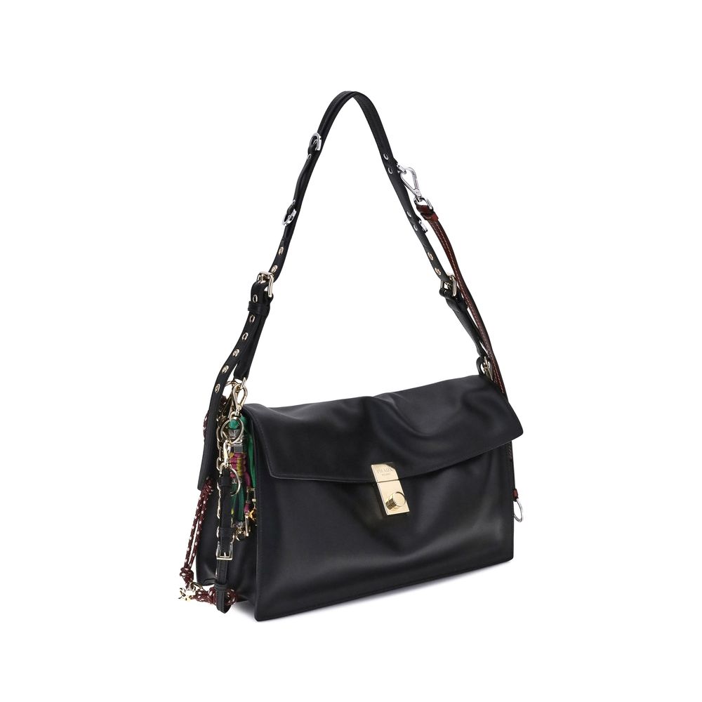 Prada Black Calf Leather Bos Taurus Shoulder Bag - Image 2