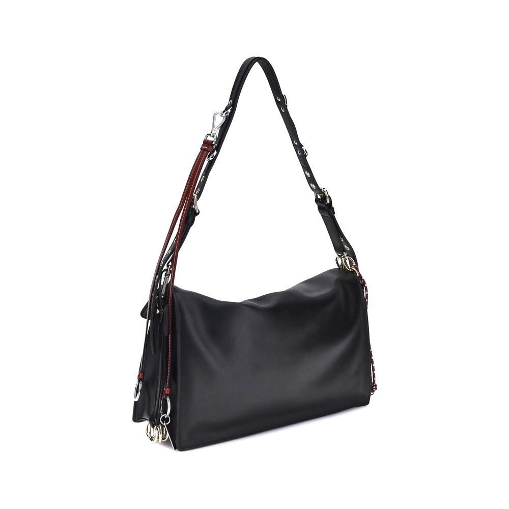 Prada Black Calf Leather Bos Taurus Shoulder Bag - Image 3