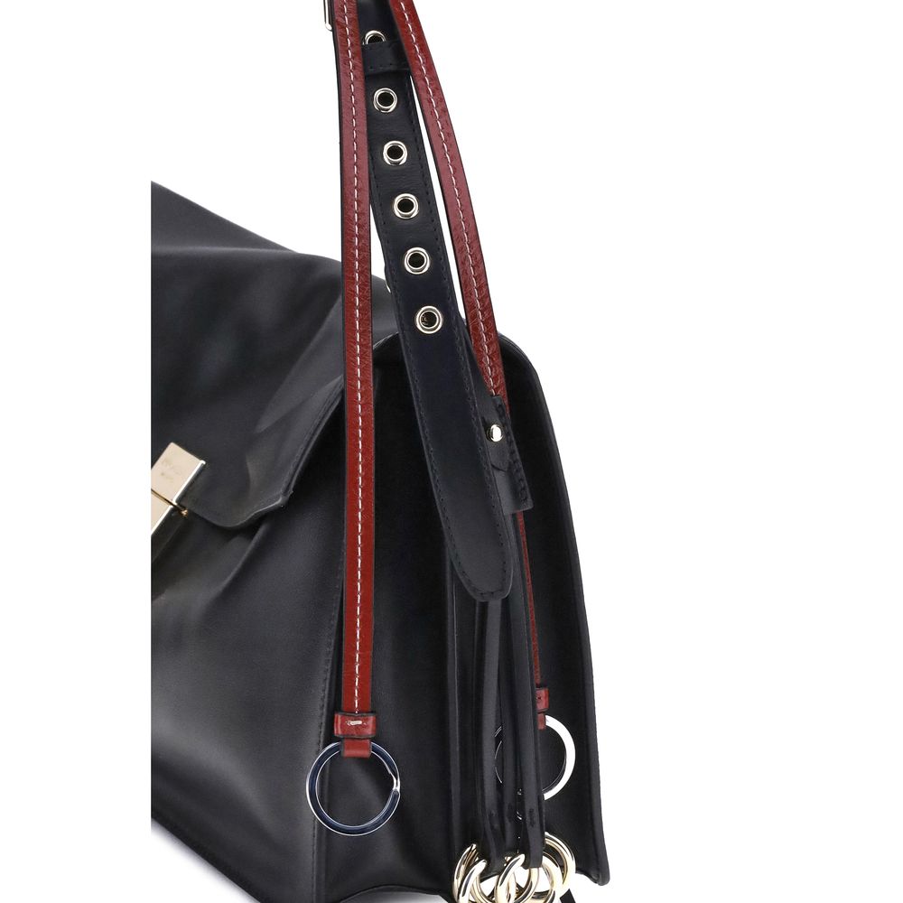 Prada Black Calf Leather Bos Taurus Shoulder Bag - Image 5