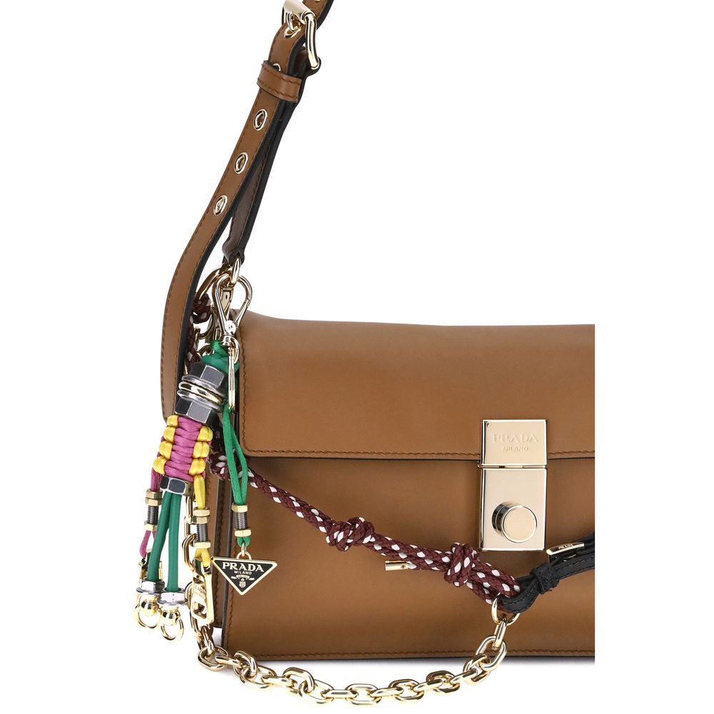 Prada Brown Calf Leather Bos Taurus Shoulder Bag - Image 4