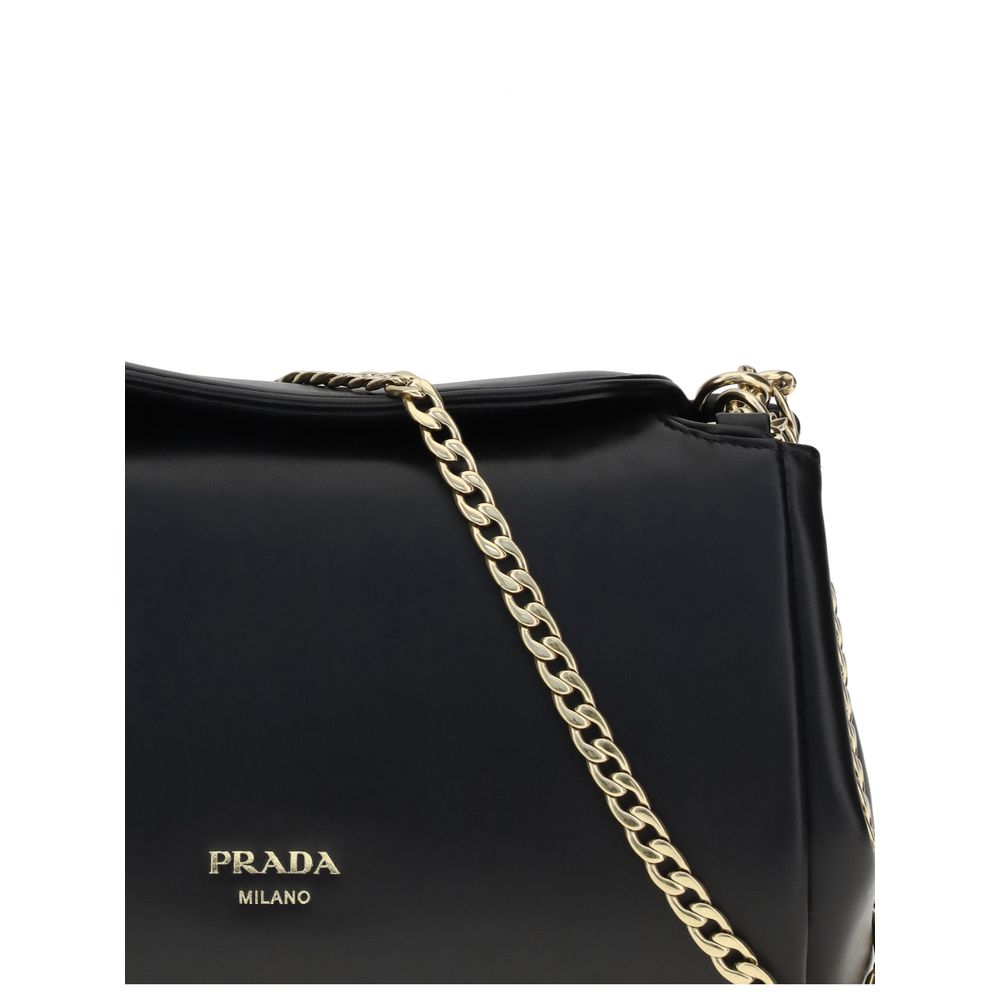Prada Black Calf Leather Bos Taurus Shoulder Bag - Image 4