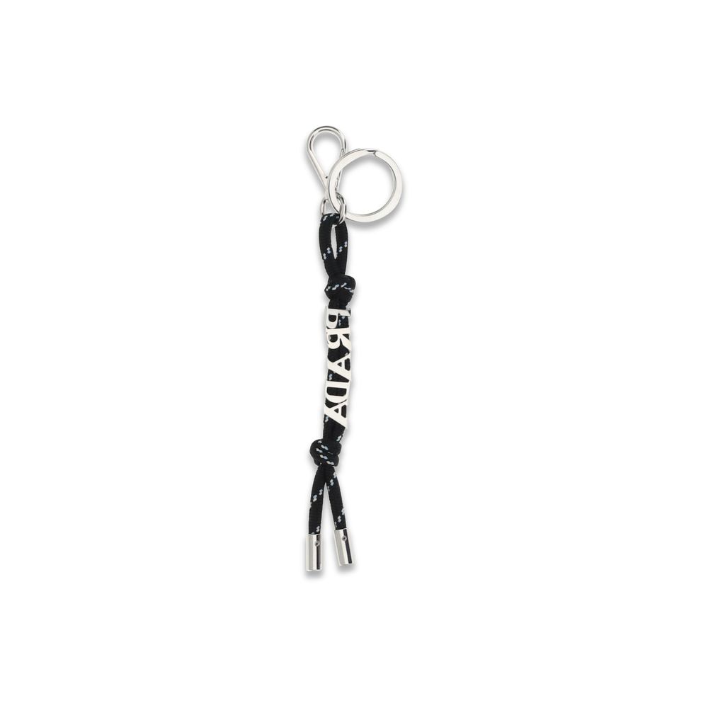 Prada Black Recycled Polyamide Keychain - Image 2