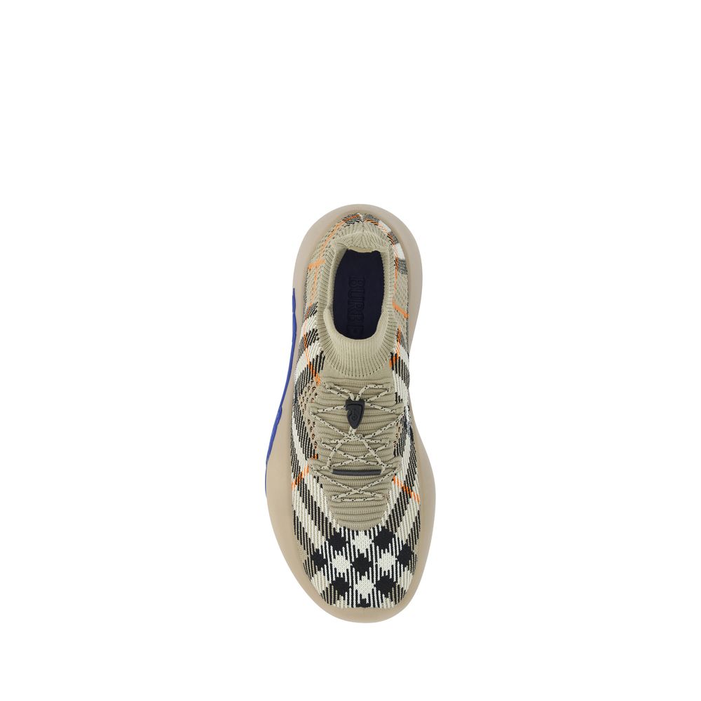 Burberry Brown Rubber Athletic Sneakers - Image 4