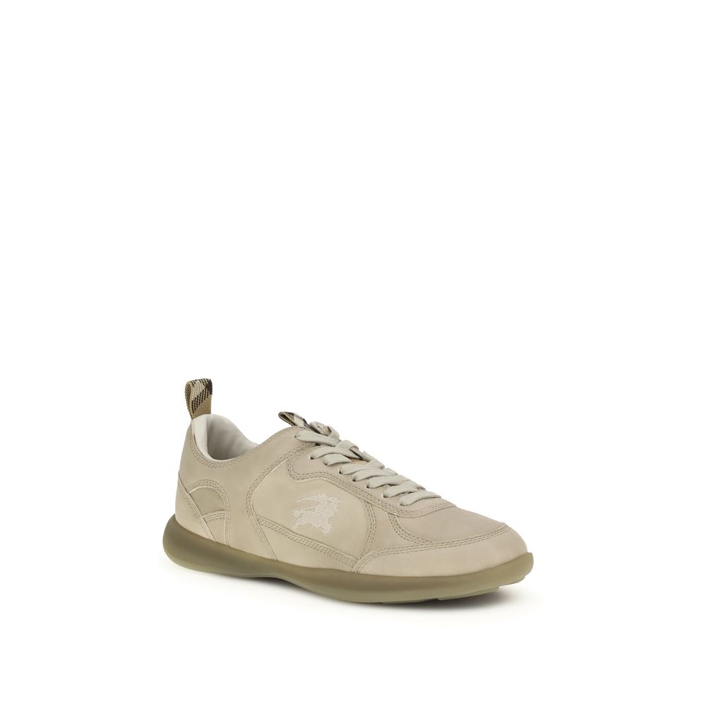 Burberry Beige Calf Leather Bos Taurus Athletic Sneakers - Image 2