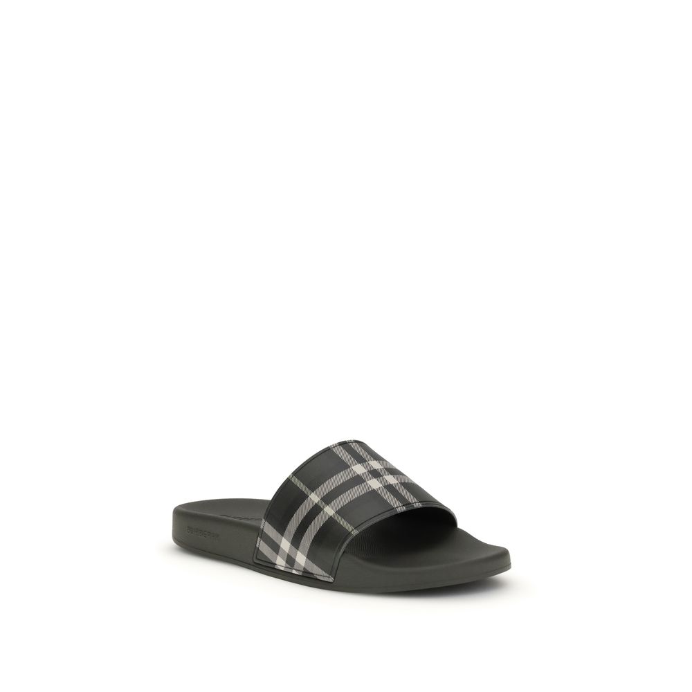 Burberry Bicolor Polyurethane Slippers - Image 2