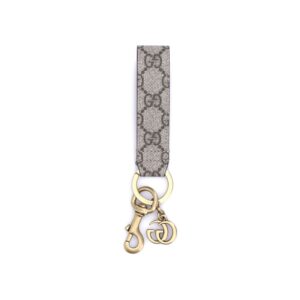 Gucci Beige Fabric Keychain