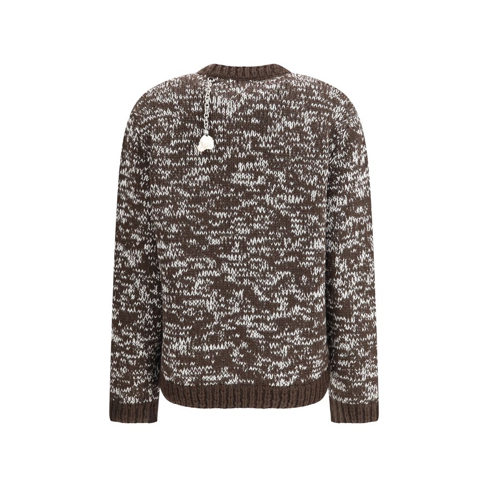 Prada Brown Fleece Wool Sweatshirt - Image 2