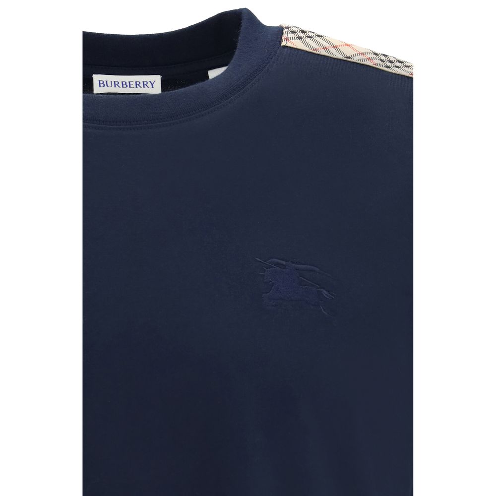 Burberry Blue Cotton T-Shirt - Image 3