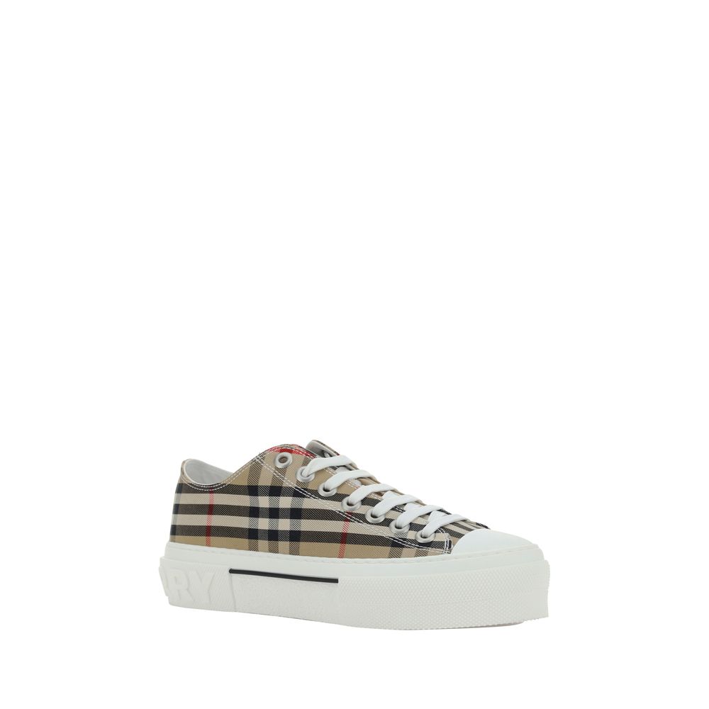 Burberry Brown Rubber Low Top Sneakers - Image 2