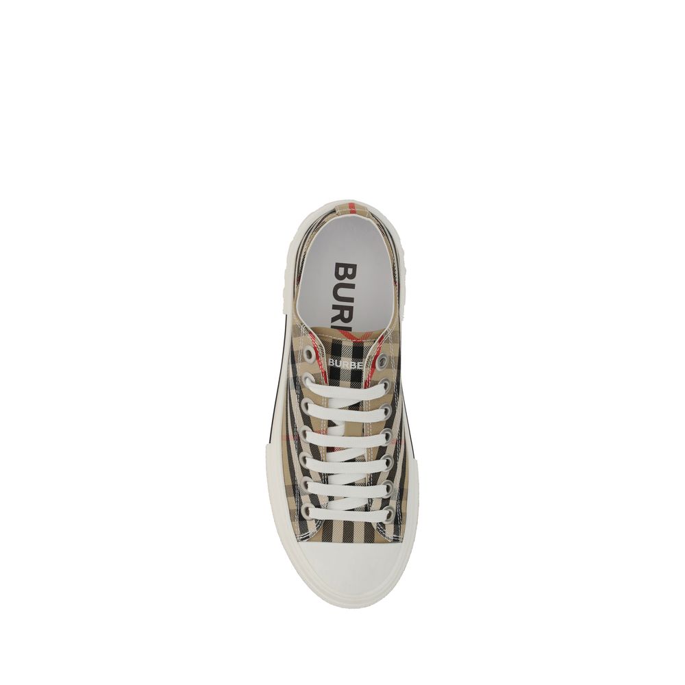 Burberry Brown Rubber Low Top Sneakers - Image 4