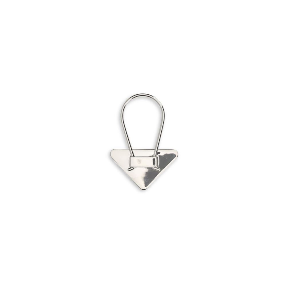 Prada Black Metal Keychain - Image 2