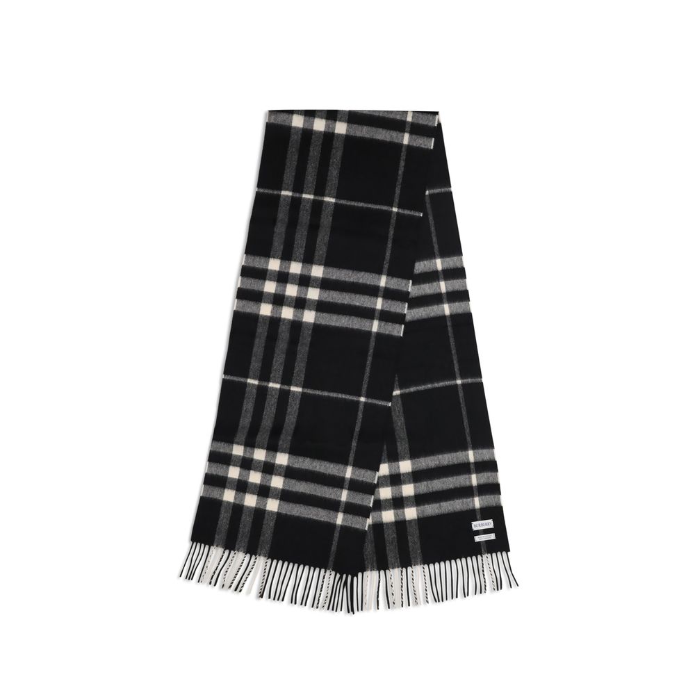 Burberry Black Cashmere Scarf - Image 2