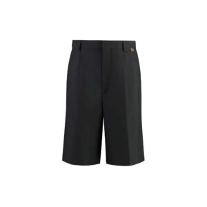 Gucci Black Polyester Bermuda Shorts