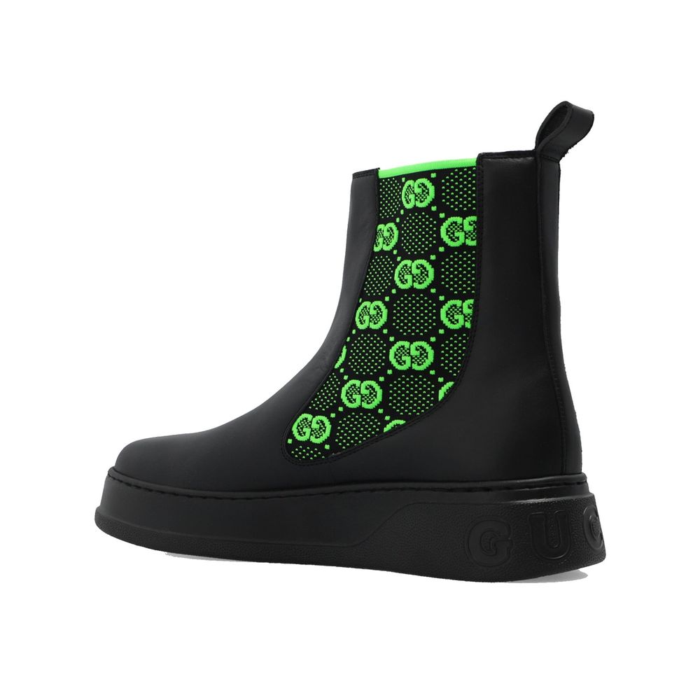 Gucci Black Leather Chelsea Boots - Image 3
