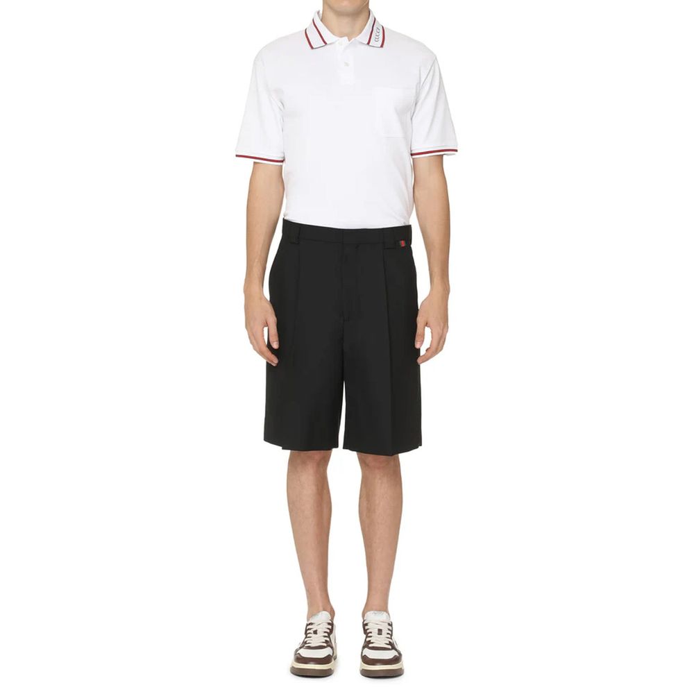 Gucci Black Polyester Bermuda Shorts - Image 2