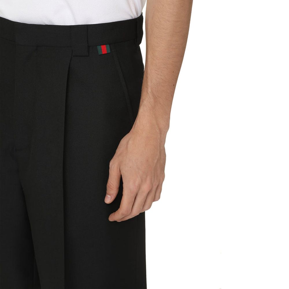 Gucci Black Polyester Bermuda Shorts - Image 4