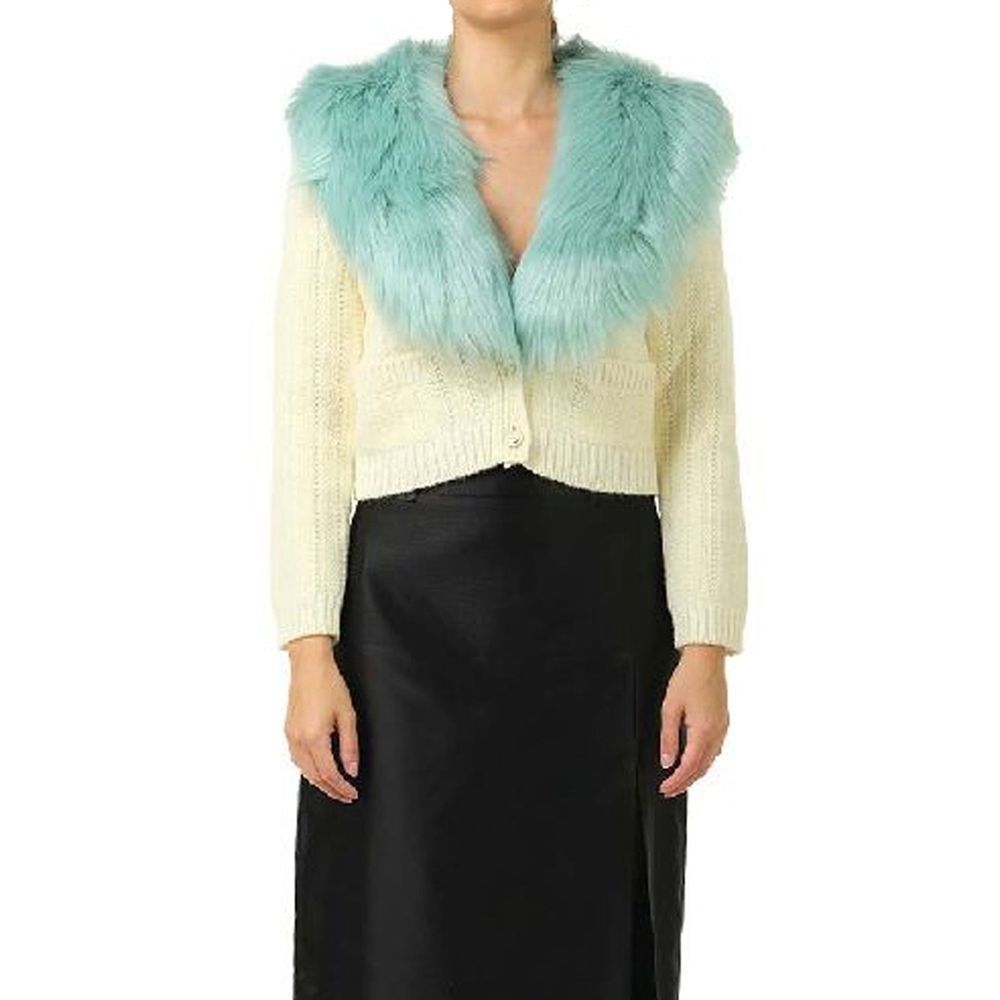 Gucci White Wool Cardigan - Image 2