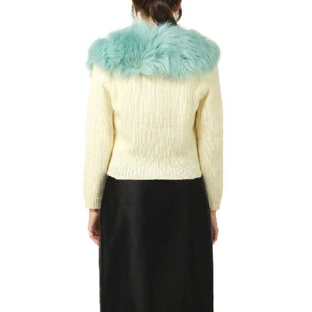 Gucci White Wool Cardigan - Image 3