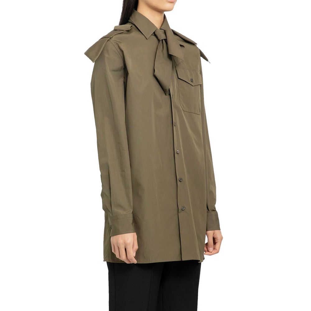 Prada Bicolor Cotton Shirt - Image 2