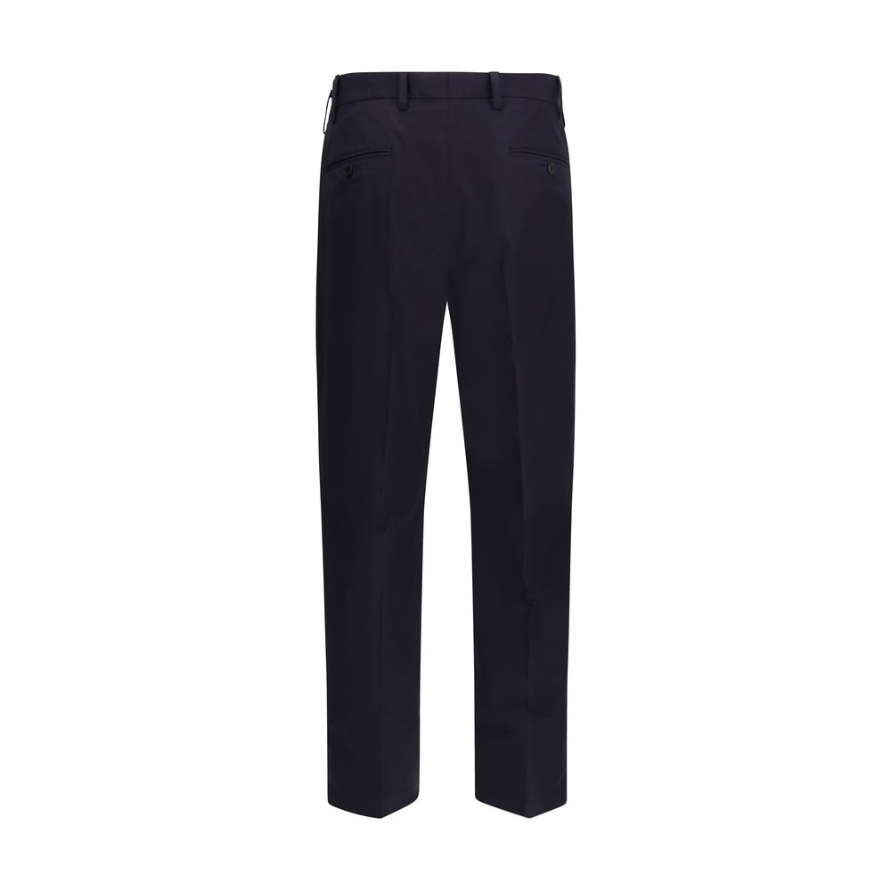 Prada Blue Cotton Dress Pants - Image 2