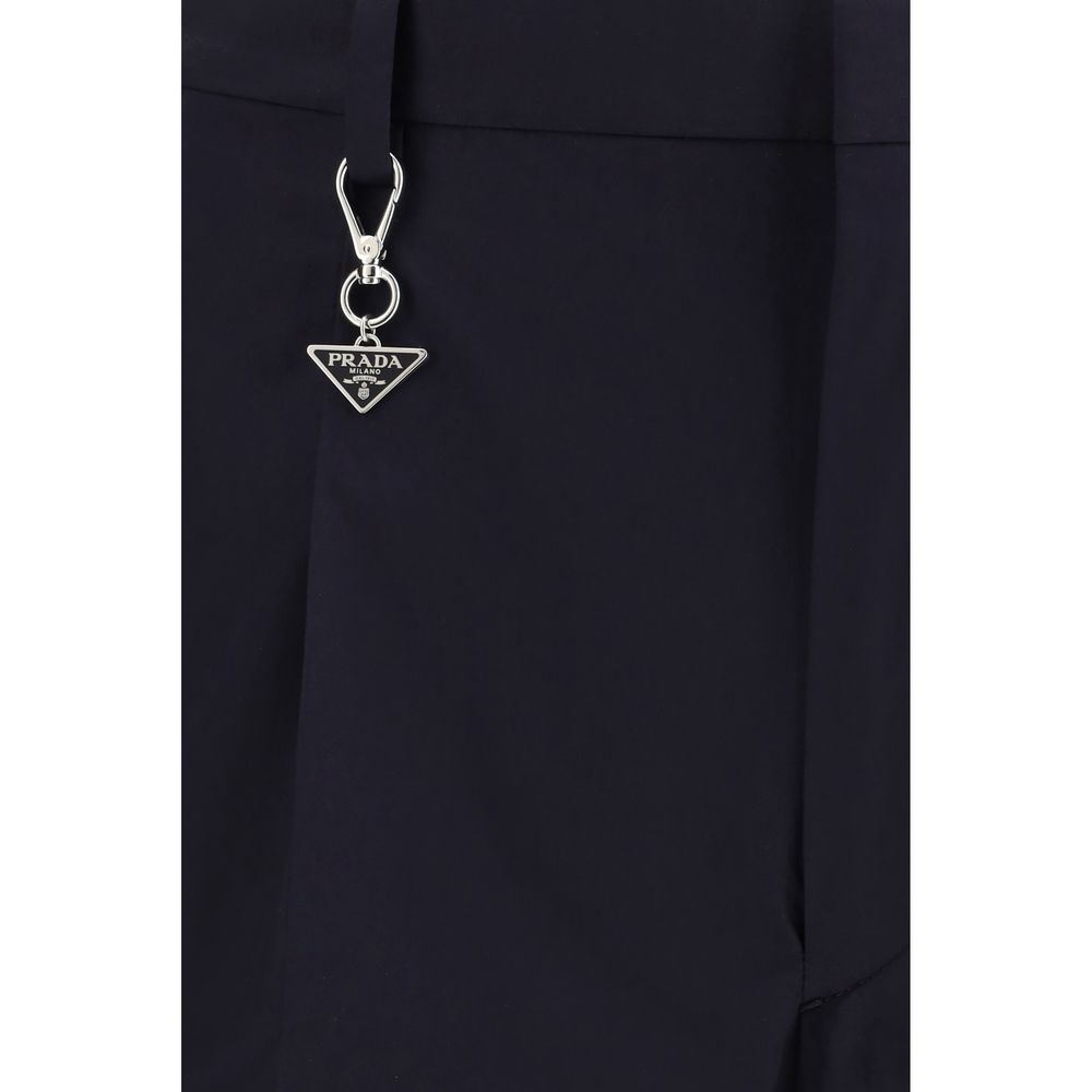 Prada Blue Cotton Dress Pants - Image 3