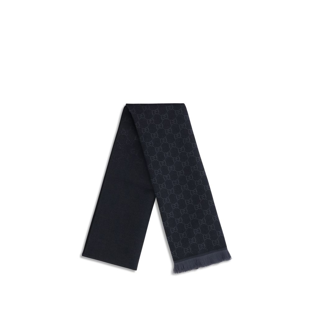 Gucci Black Wool Scarf - Image 2