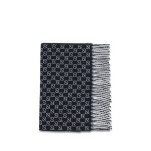 Gucci Black Wool Scarf