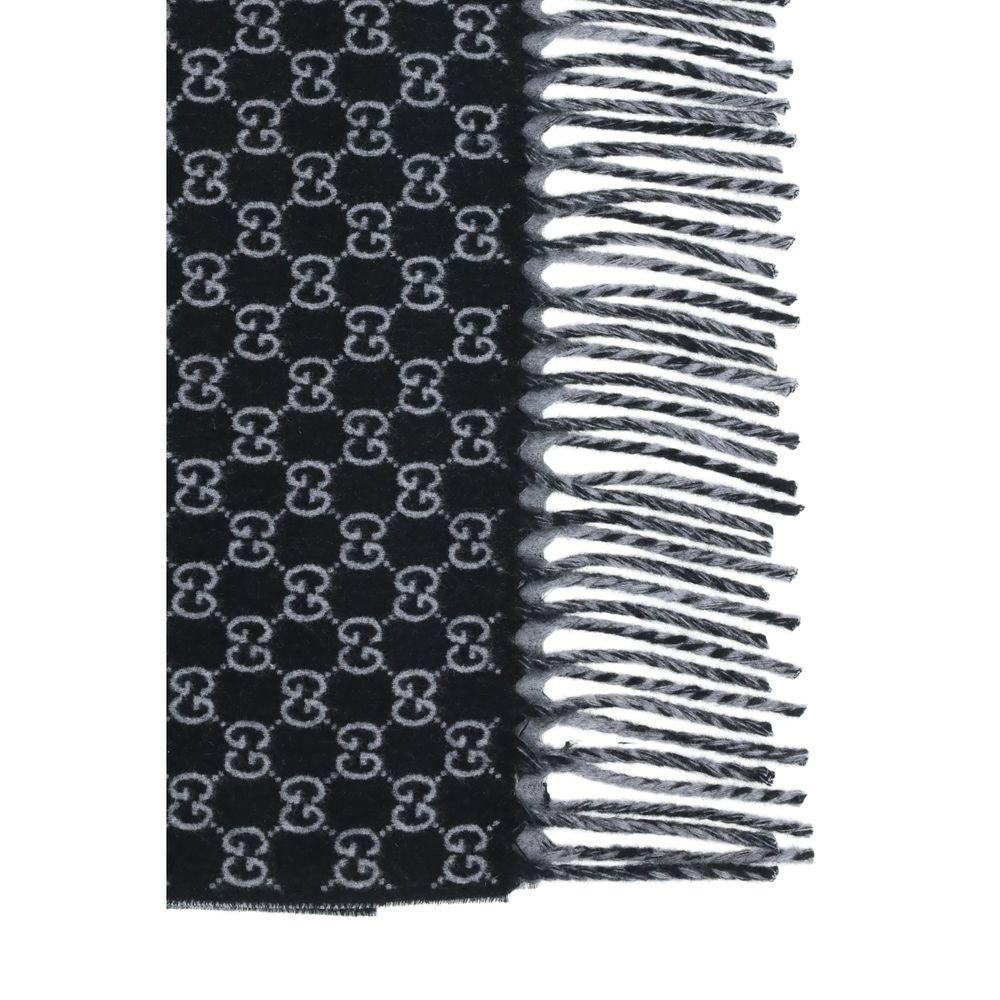 Gucci Black Wool Scarf - Image 3