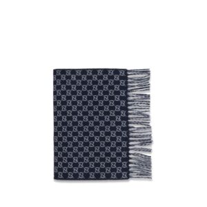 Gucci Blue Wool Scarf