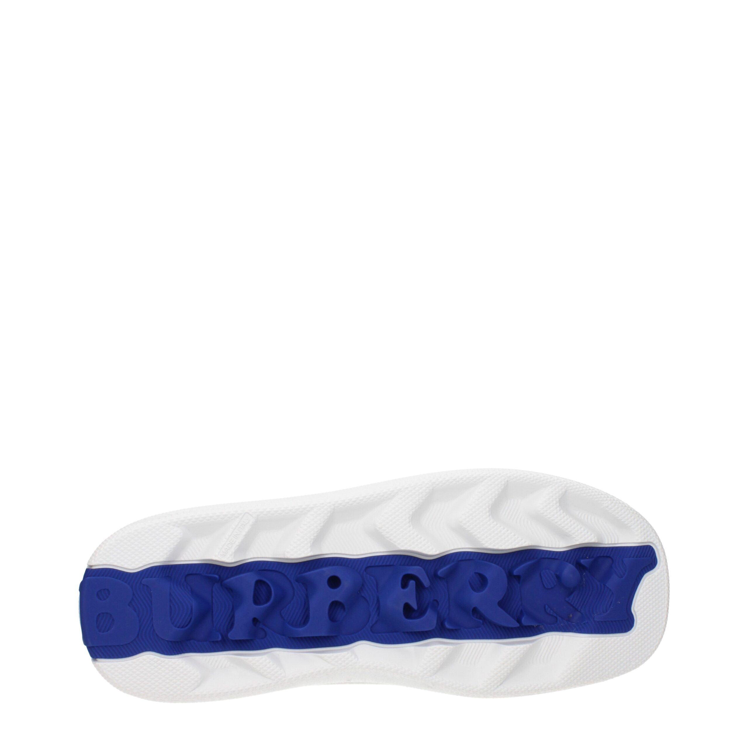 Burberry White Leather Low Top Sneakers - Image 5