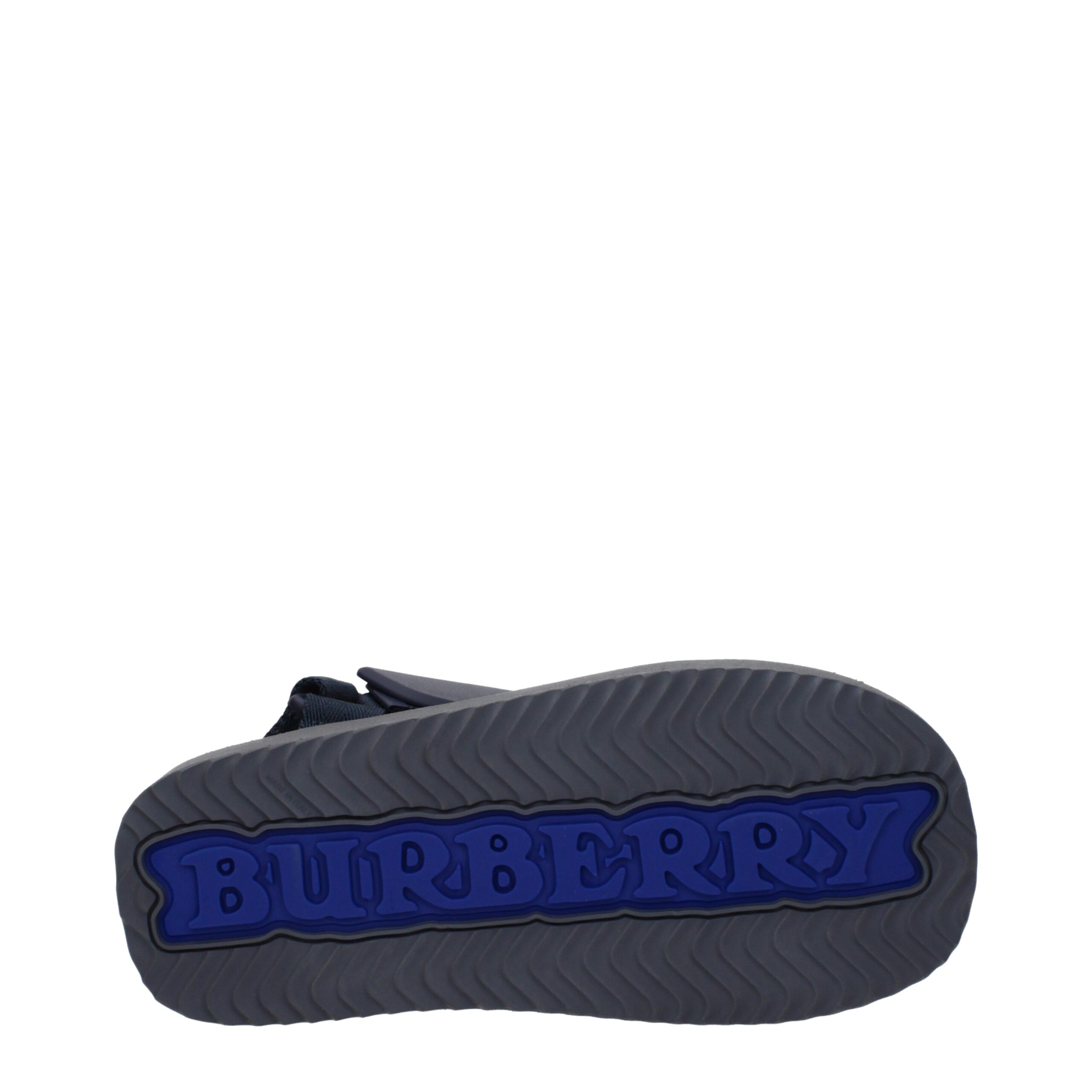 Burberry Blue Fabric Flat Sandals - Image 5