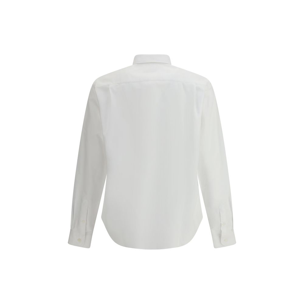 Prada White Fleece Wool Dress Shirt - Image 2