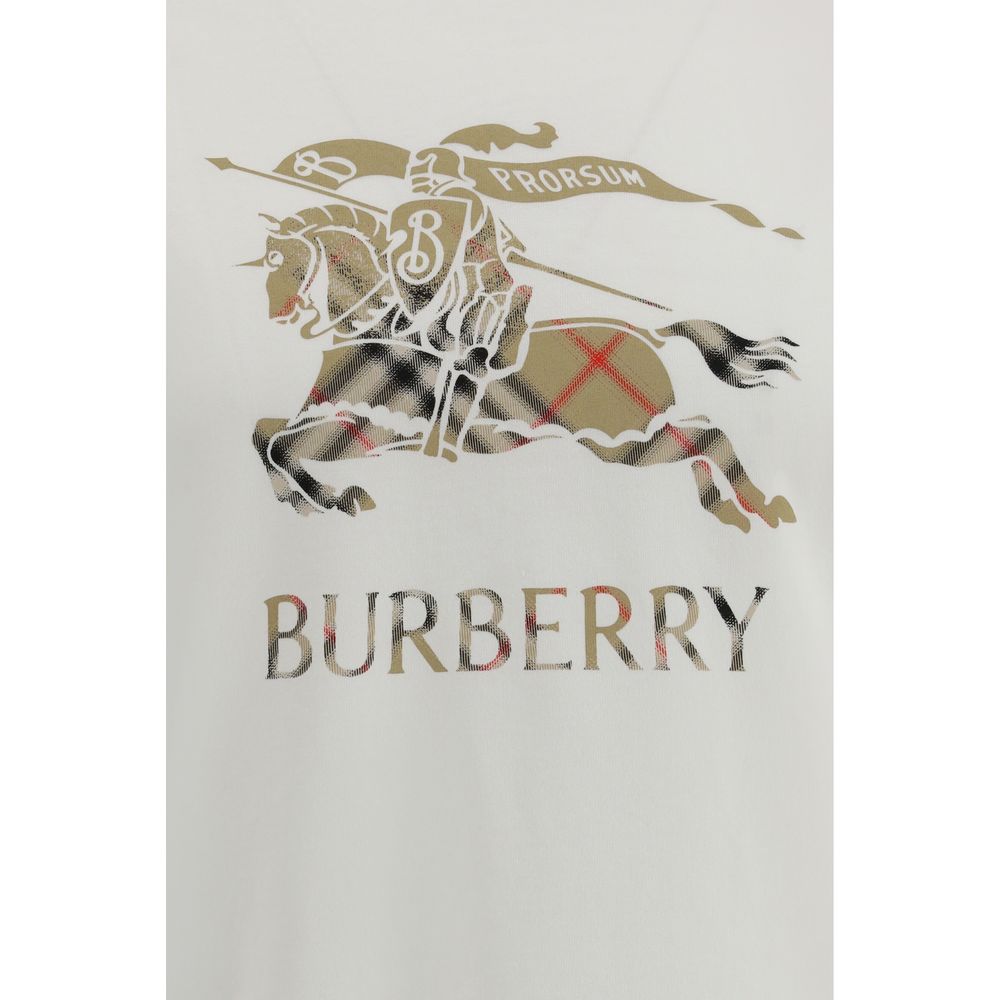 Burberry White Cotton T-Shirt - Image 3