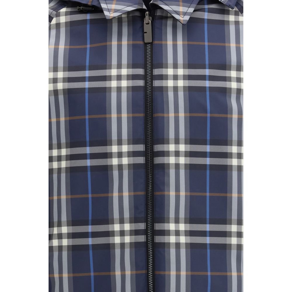 Burberry Blue Polyester Jackets And Coat - Image 6