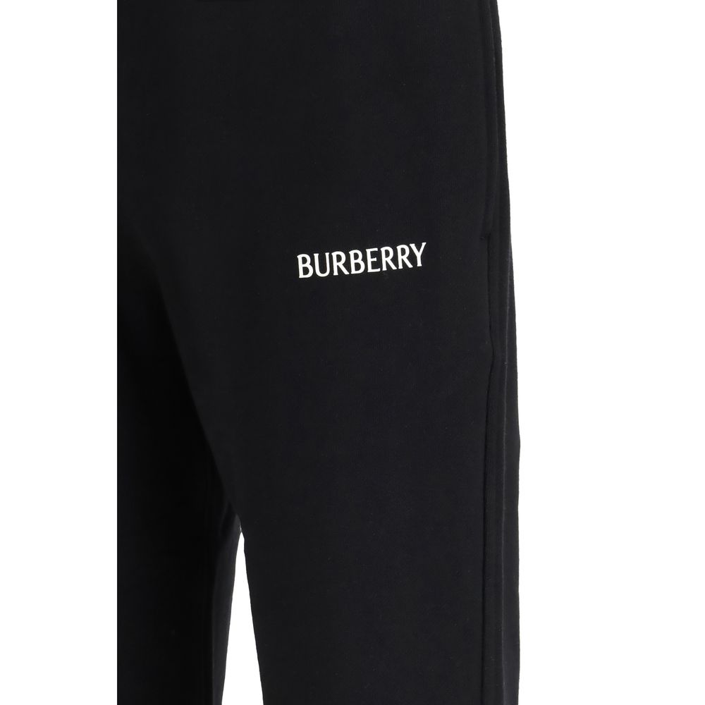 Burberry Black Cotton Joggers (Workout Pants) - Image 3