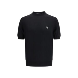 Prada Black Fleece Wool T-Shirt