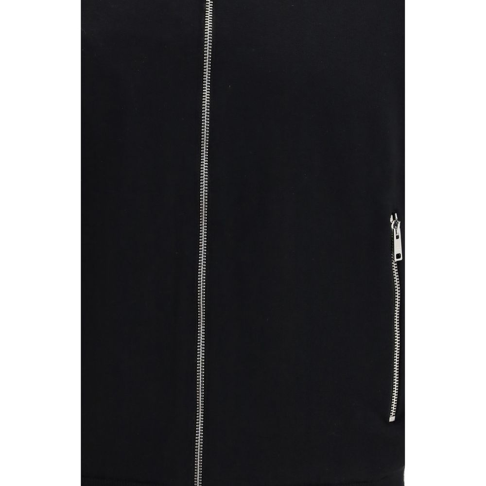 Prada Black Fleece Wool Full-Length Jacket - Image 5