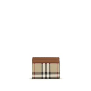 Burberry Beige Calf Leather Bos Taurus Wallet