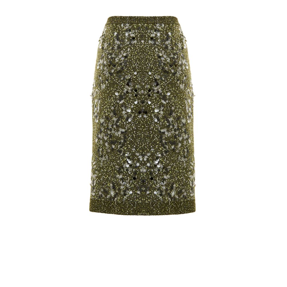 Gucci Green Viscose Mini Skirt - Image 2