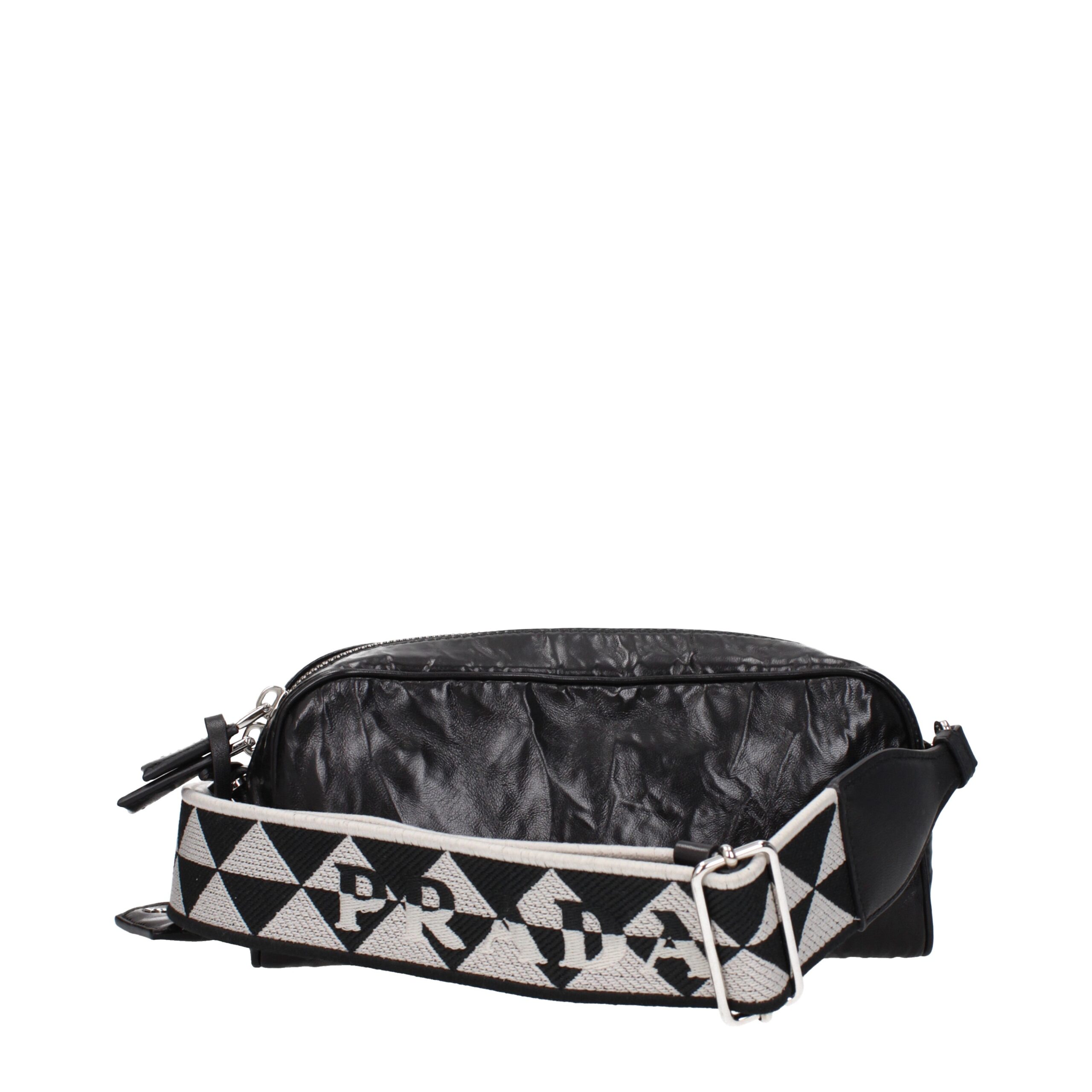 Prada Black Leather Crossbody Bag - Image 3