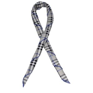 Burberry Gray Silk Foulard