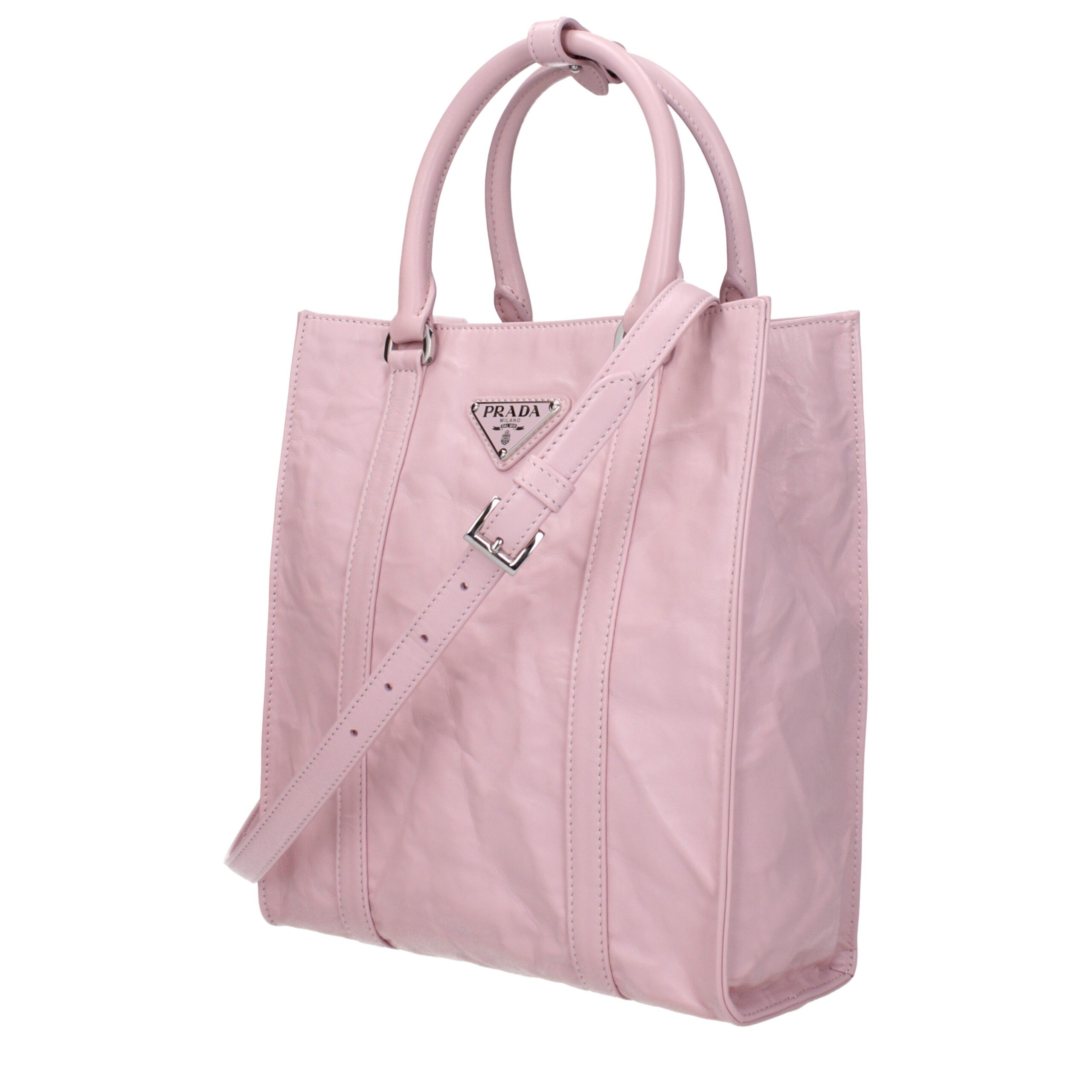 Prada Pink Leather Handbag - Image 2