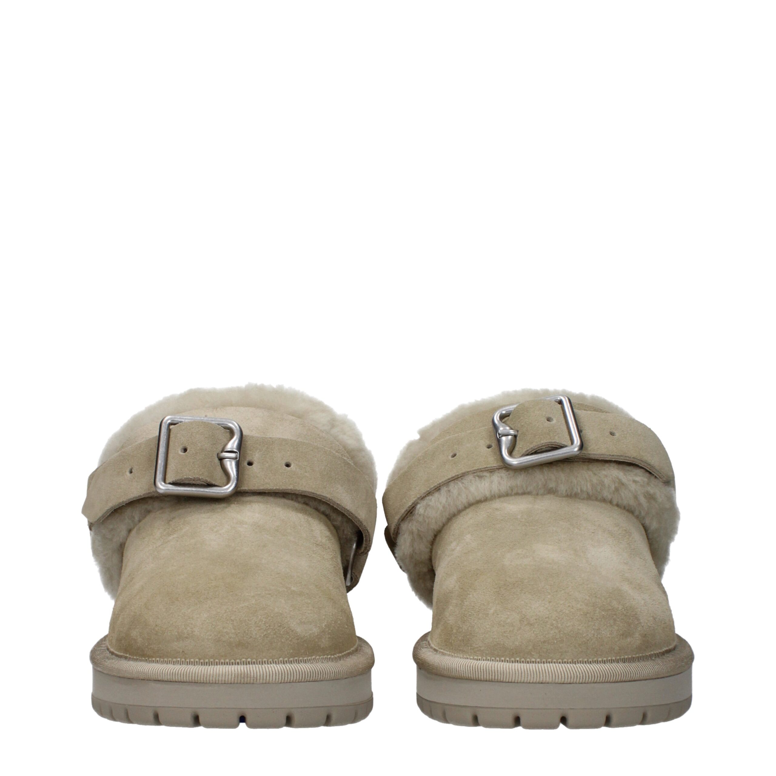 Burberry Green Leather Slippers - Image 3