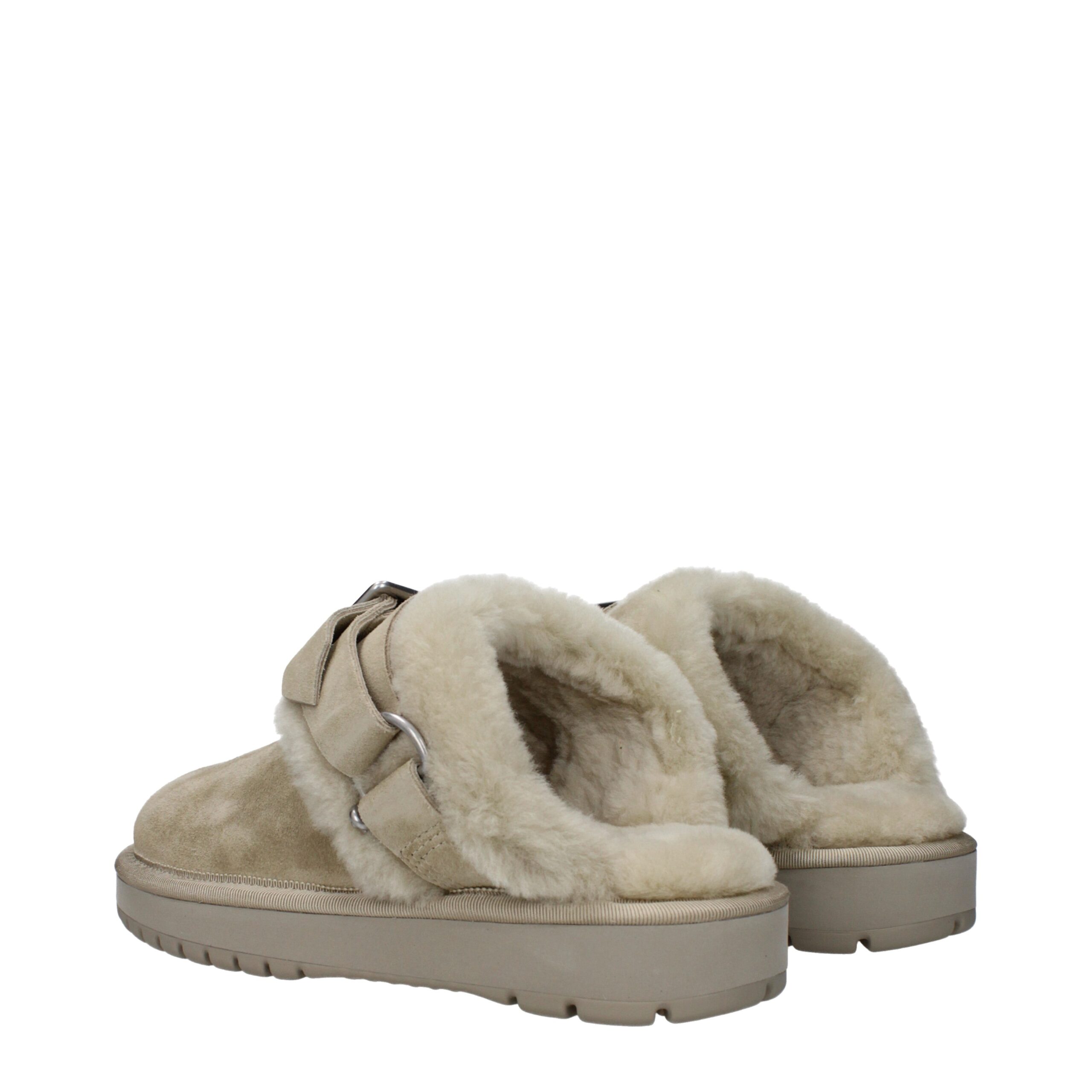 Burberry Green Leather Slippers - Image 4