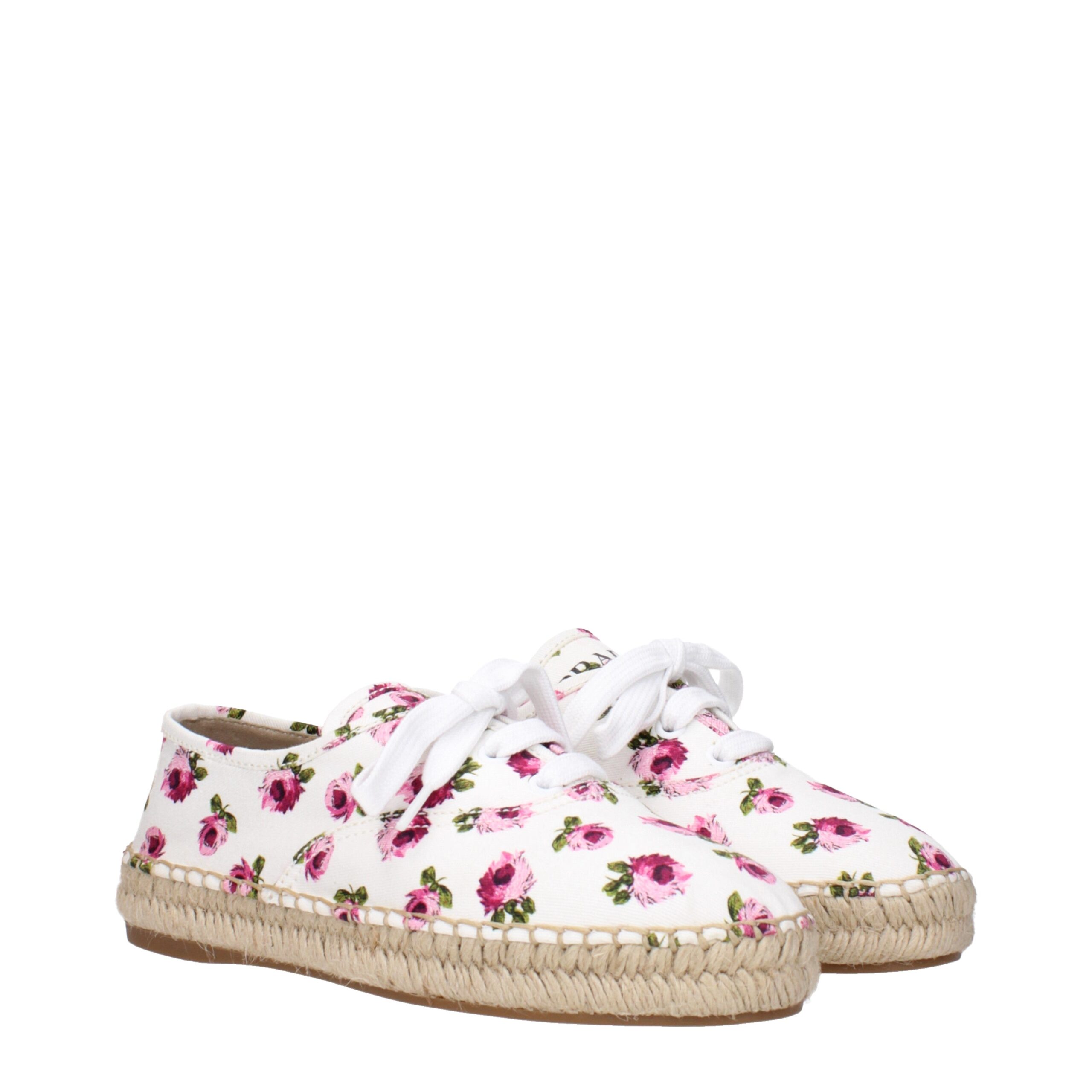 Prada White Fabric Espadrilles - Image 2