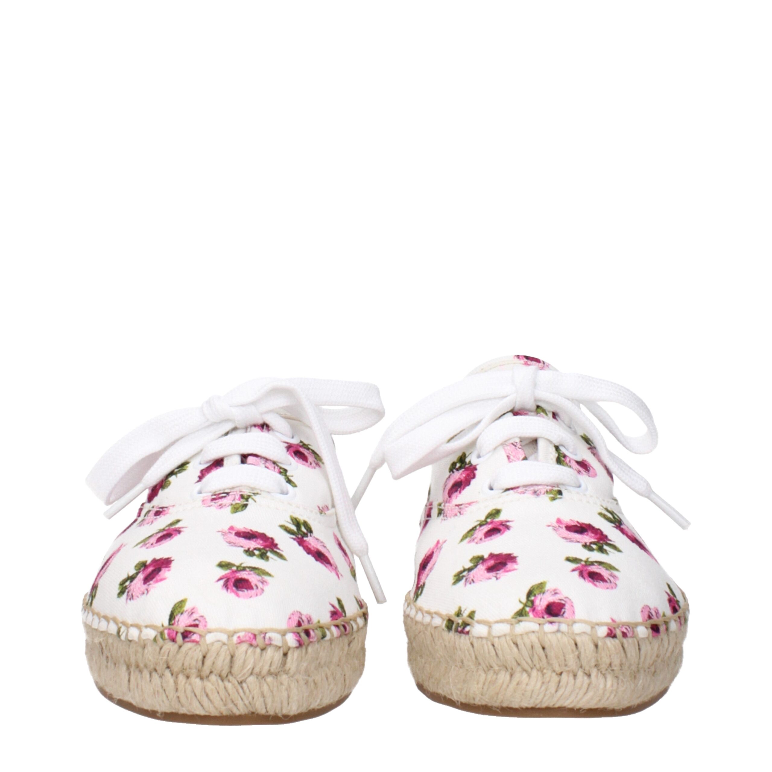 Prada White Fabric Espadrilles - Image 3